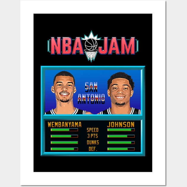 NBA JAM - SAN ANTONIO ! Wall Art by Buff Geeks Art